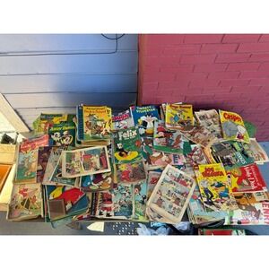 Vtg Dell Comics Lot of 100 Bugs Bunny Tweety Sylvester Tom Jerry Mickey Mouse